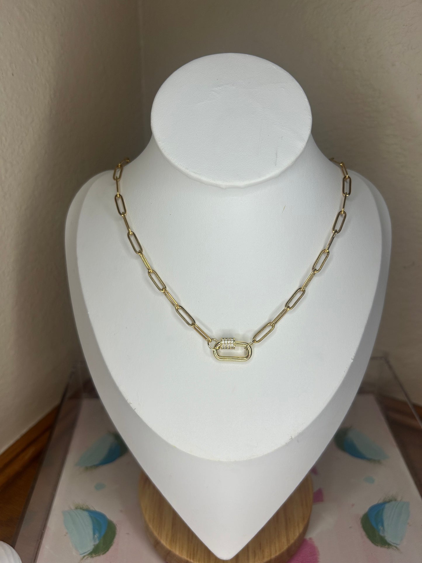 Mini carabiner necklace